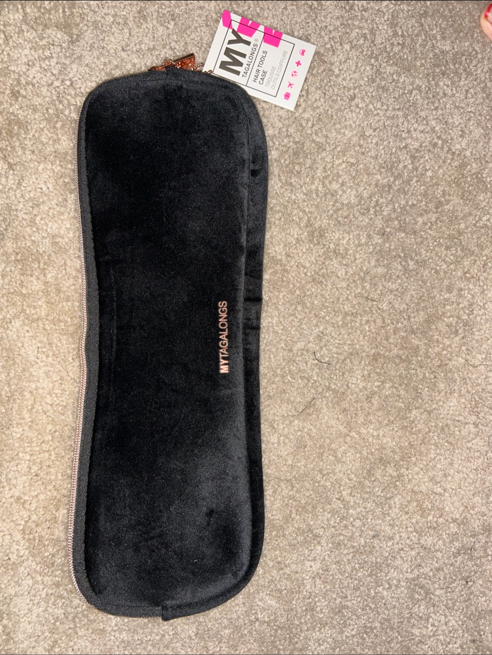 MYT GALONGS Black Velvet Hair Tool Storage Pouch